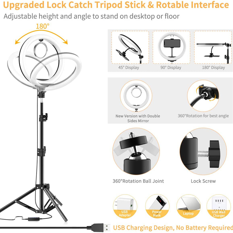 16/26/33cm Selfie Ring Light P - огляд і ціна Photography Lighting Description