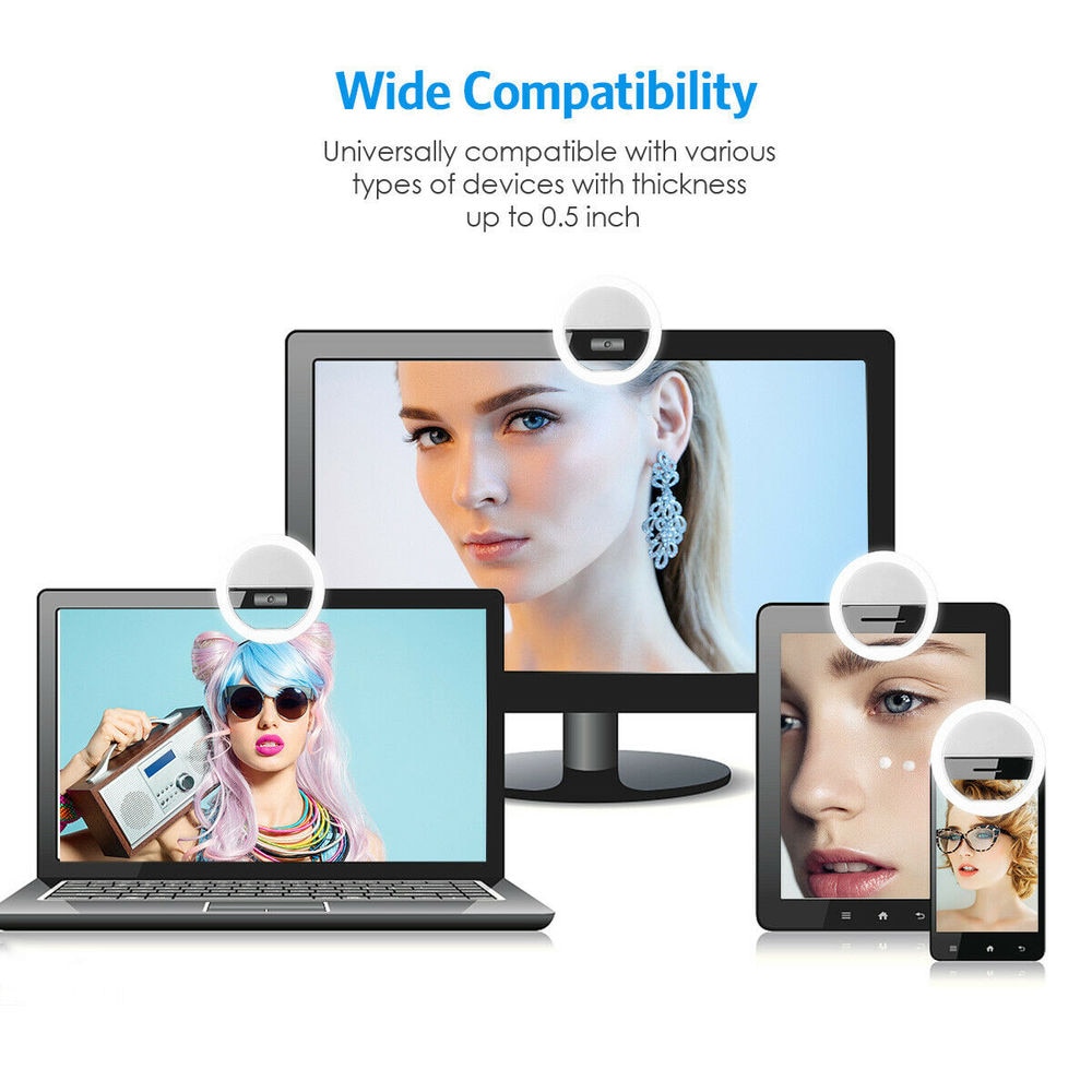 USB Rechargeable LED Selfie Ri - огляд і ціна Photography Lighting Game