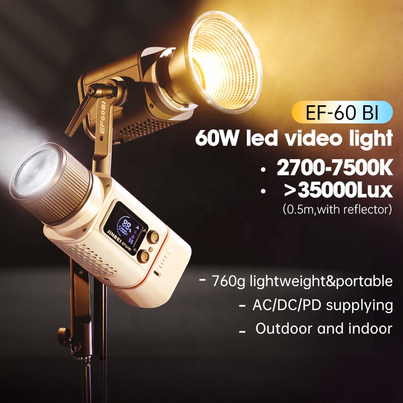 JINBEI EF-60BI 60w Photography - огляд і ціна Photography Lighting Handheld